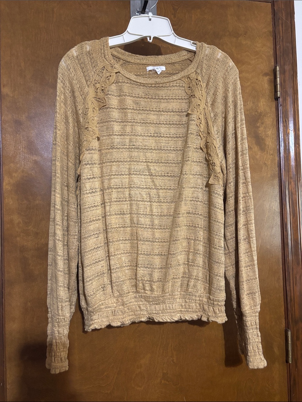 Maurice’s Mustard color knit blouse